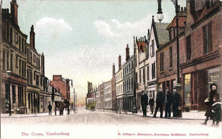 The Cross - circa 1900 - Card Dated 1907 - Published by H.Lithgow, Stationer, Morrison Buildings, Cambuslang
